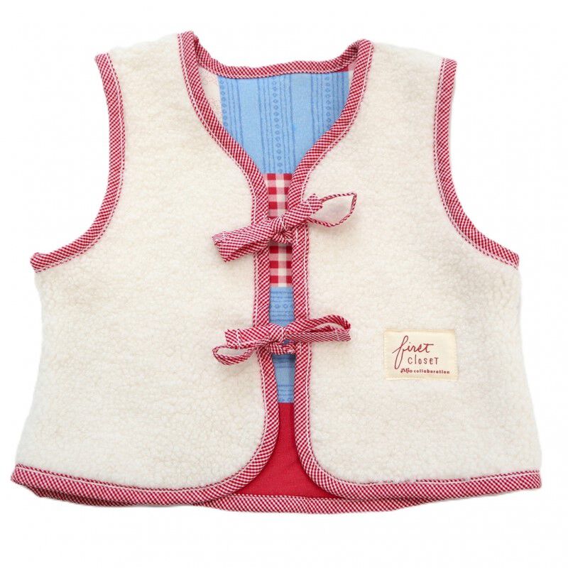 FirstCloset×mioさん】 リバーシブルベスト スムス×シープボア