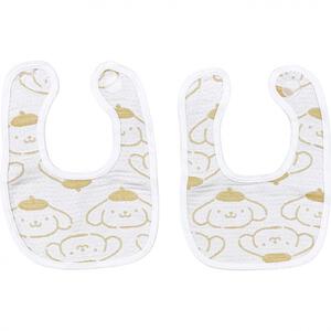 SANRIO サンリオ 多重織ガーゼスタイ２枚組 ポムポムプリン イエロー&times;ﾌﾘｰ ベビーザらス限定