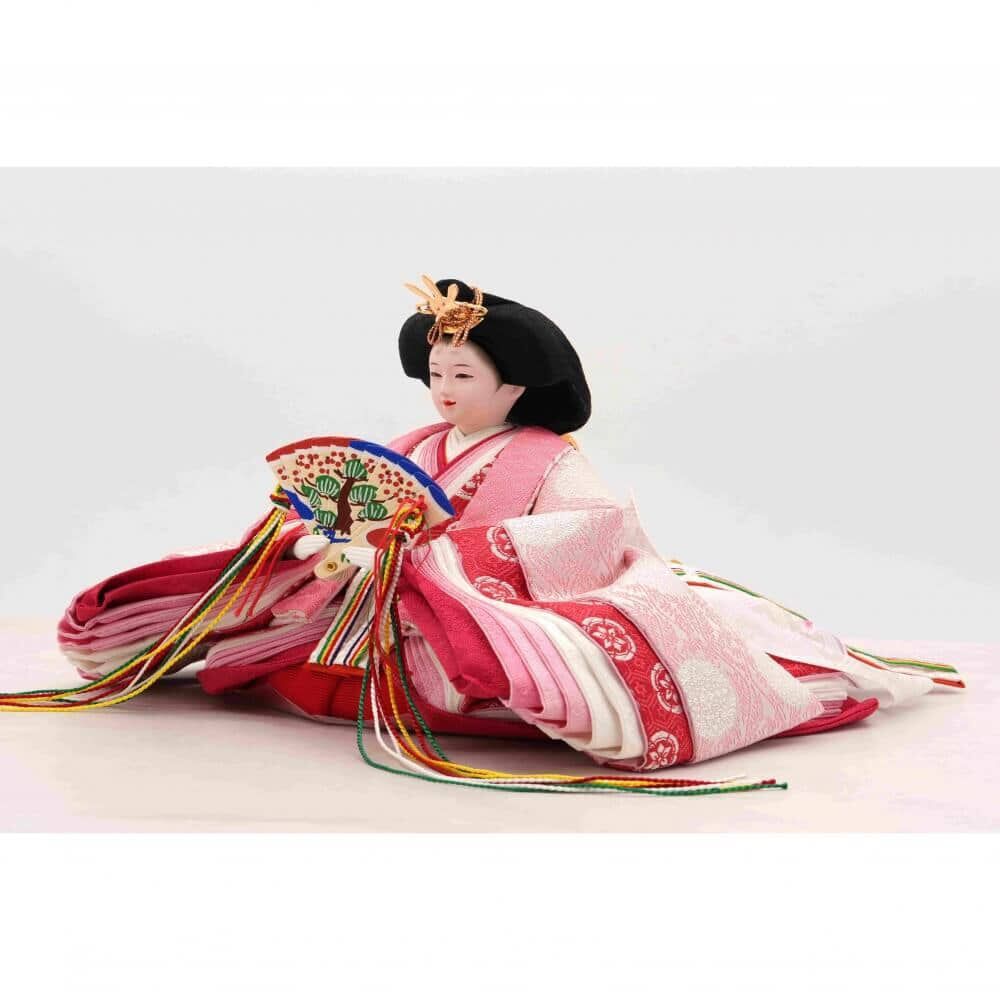 雛人形】親王飾り「金彩レリーフ木目調」(605812)ひな人形 ひな祭り