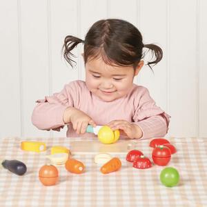 【オンライン限定】マイストーリー 木製カットしてクッキング! お野菜＆フルーツセット おままごとセット おもちゃ 食べ物トイザらス限定