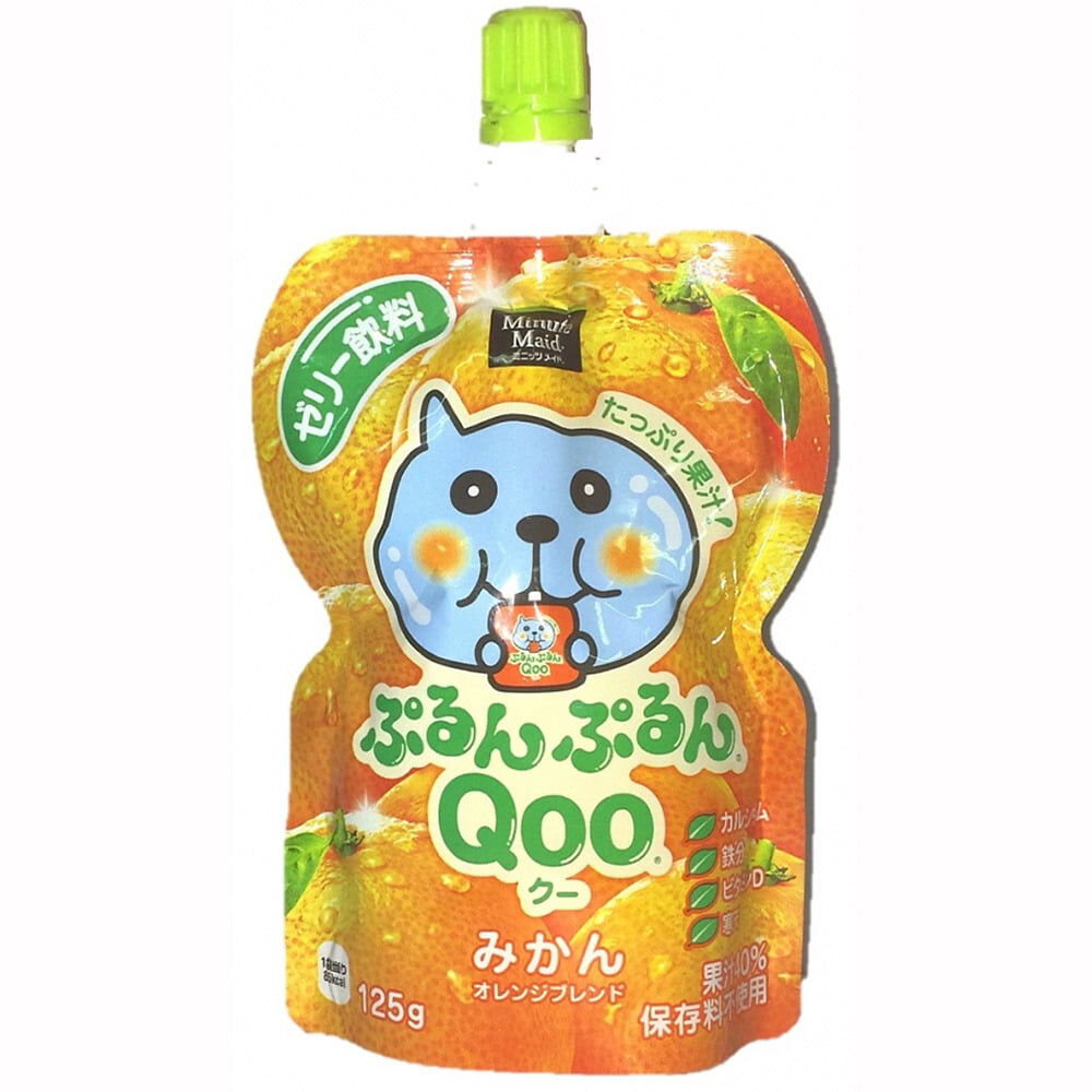 ミニッツメイド ぷるんぷるんQOO（クー）みかん 125g 凍らせても