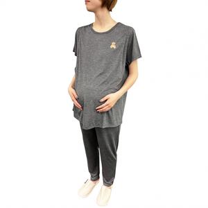 LO BCS 半袖丸首パジャマ 無地 TR天竺