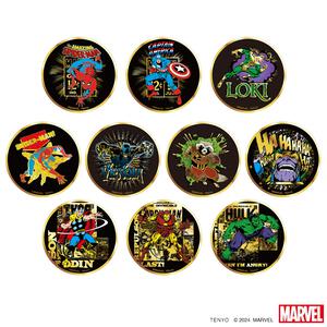 【単品販売】金バッジ マーベルキャラクター vol.2【種類ランダム】