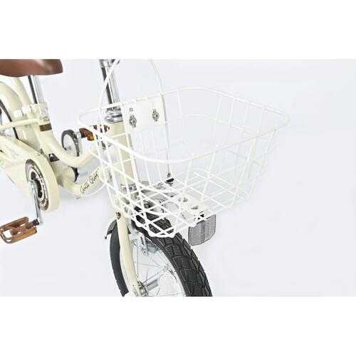 12インチ 身長90cm～105cm キュートベア ベージュ 3歳 4歳 男の子 女の子 助輪付き自転車 カゴ 押し手付 ノンキャラクター トイザらス限定 ベビーザらス限定