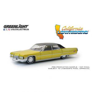 GL 1/64 1971 Cadillac Sedan Deville Lowrider - Gold Metallic