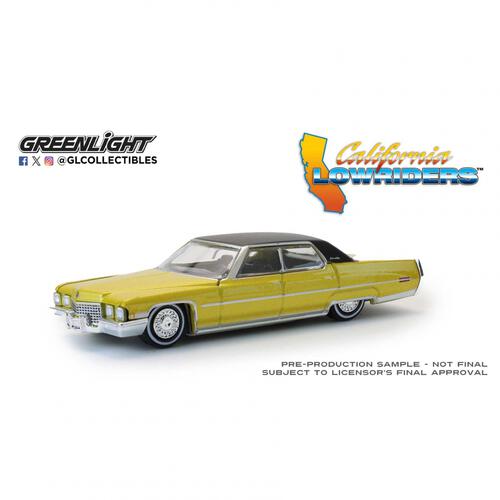 GL 1/64 1971 Cadillac Sedan Deville Lowrider - Gold Metallic