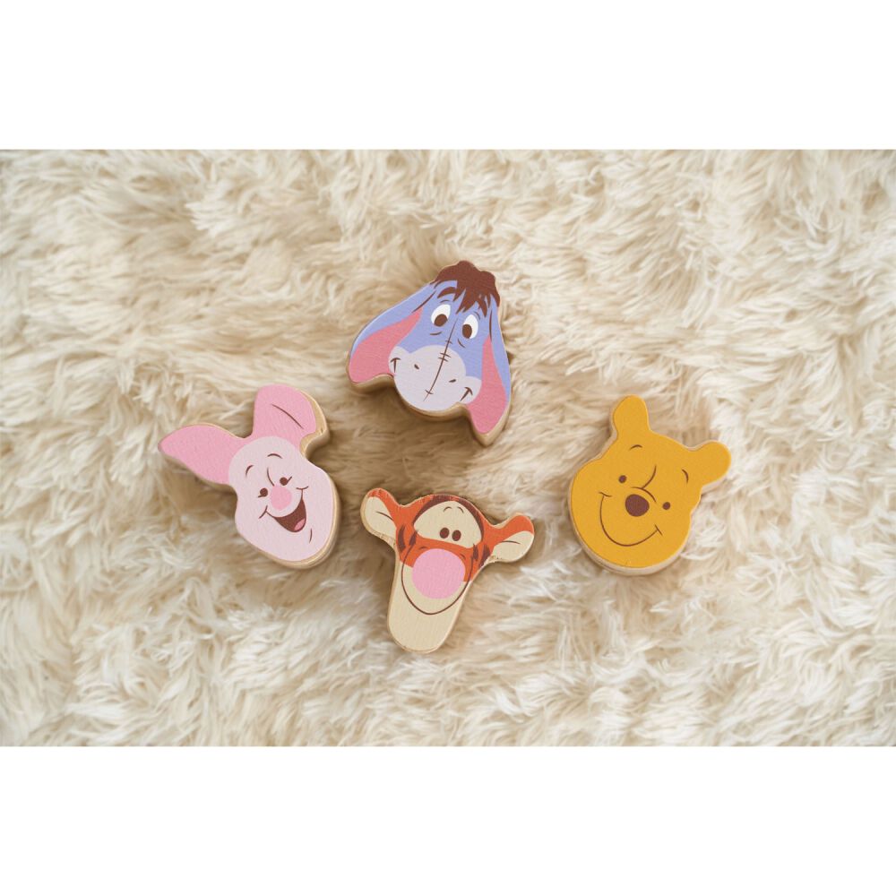 ディズニー 木製おもちゃ DISNEY HELLO! WOODEN WORLD くまのプーさん 森の数かぞえリング