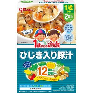 グリコ 1歳からの幼児食 ひじき入り豚汁 【キッズフード ベビーフード】 【12ヶ月～】