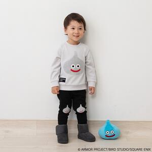 ドラクエベビー＆キッズ サガラ刺繍スウェットシャツ メタルスライム(グレー×約100cm)