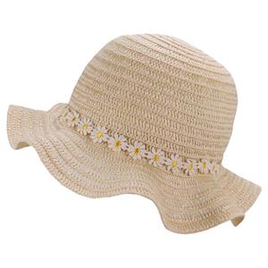 小花レース付き波円ブレードハット(ライトベージュ&times;48cm) ベビーザらス限定