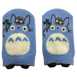 となりのトトロ パペットベビーソックス ブルー × 9-14cm