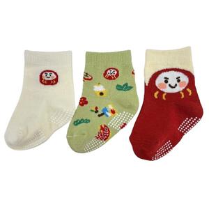 3Pお正月柄ロークルーソックス ベビーザらス限定