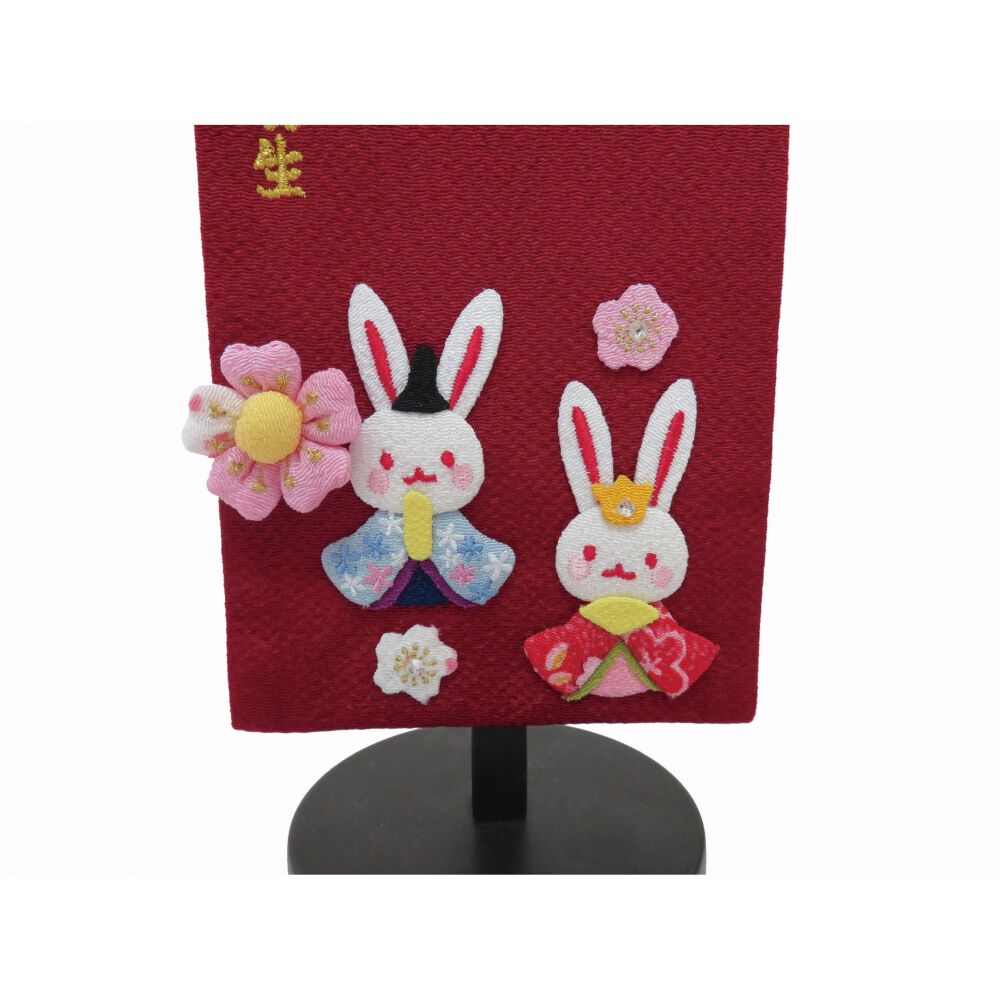 赤 吊るし飾り ちりめん細工 お雛様 初節句 お正月 雛人形の吊るし飾り