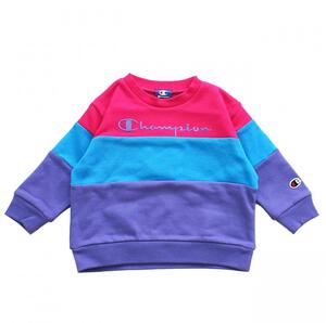 【Champion】長袖切替トレーナー パープル×110cm ベビーザらス限定