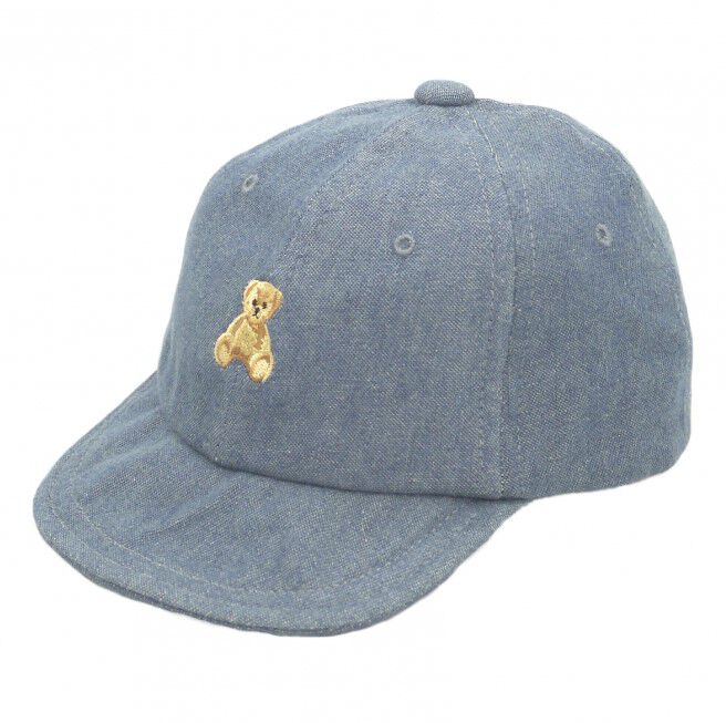 POLOBCS ベア刺繍キャップロー(ブルー×48cm) | マタニティ・ベビー用品