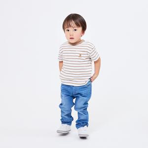 POLO BCS ボーダーＴシャツ ベージュ 80cm