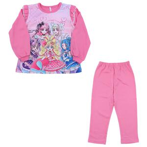 キミとアイドルプリキュア 光るダンボールパジャマB ピンク×120cm
