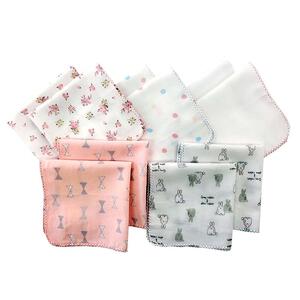 10枚組ガーゼハンカチ ピンクセット(ピンク×フリー) ベビーザらス限定