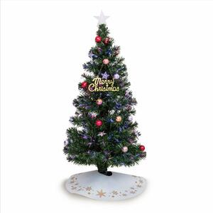 クリスマスツリー 120cm 小さく分割ファイバーツリー 簡単組み立て コンパクト収納 トイザらス限定