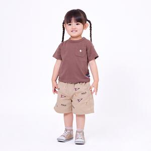 POLO BCS 半袖ポケットTシャツ ブラウン&times;90cm