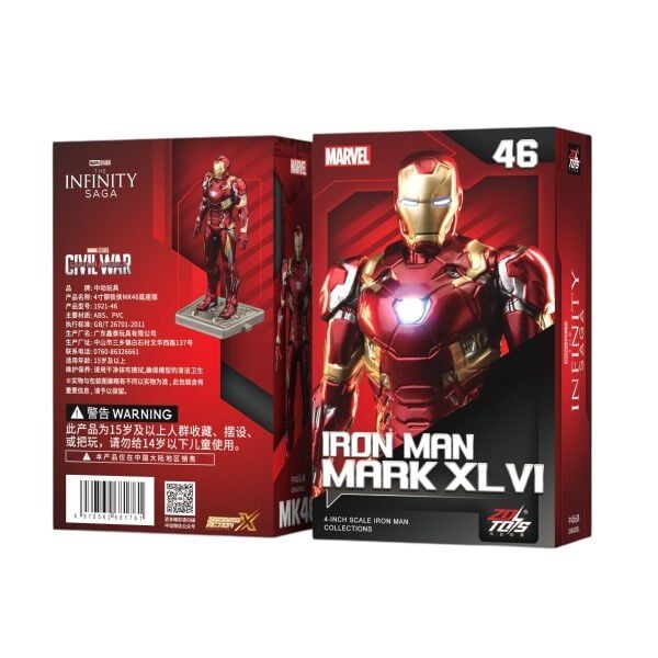 ZD TOYS マーベル 4インチ アイアンマンMK46 MARVEL IRONMAN ZDTOYS