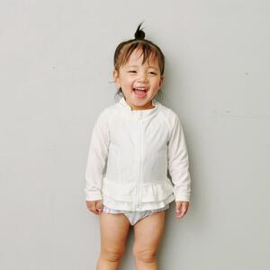 sophitica ガールズ ラッシュガード オフホワイト×100cm