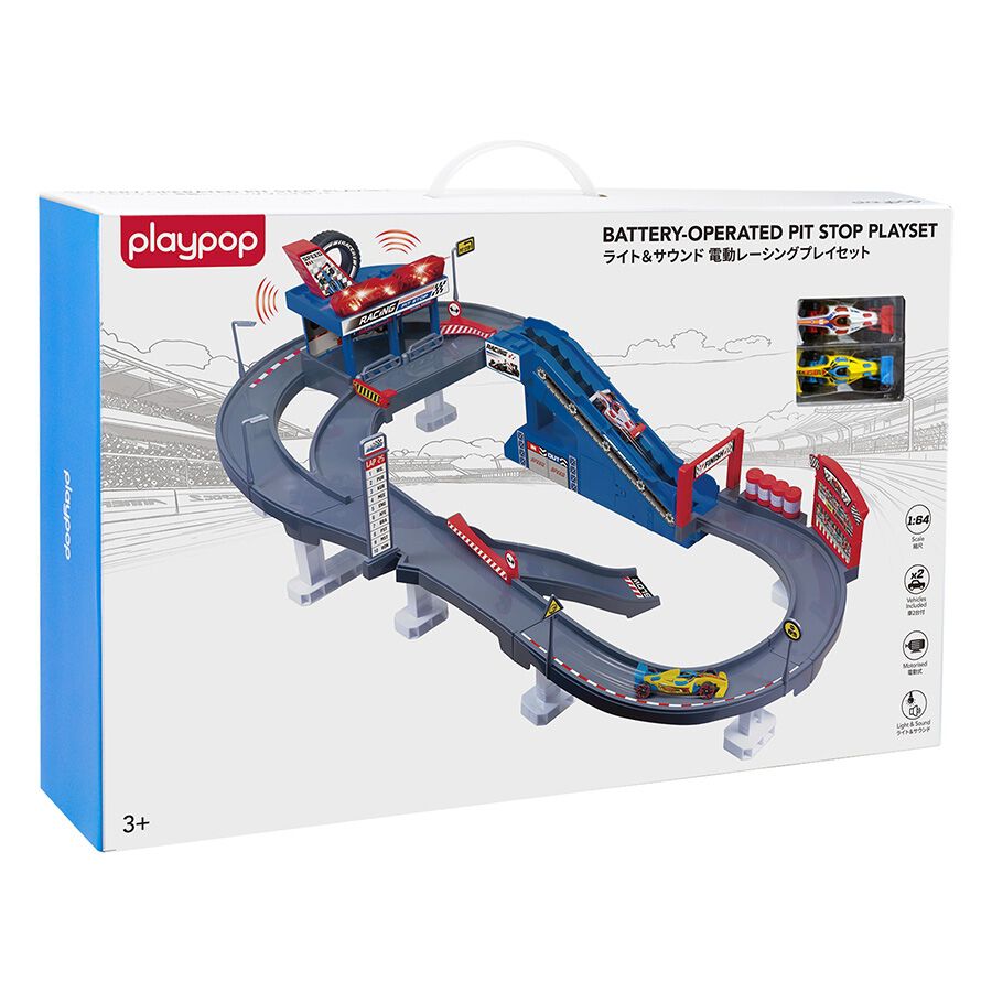 ライト＆サウンド 電動 レーシングプレイセット トイザらス限定