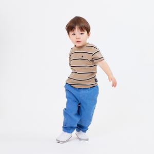 POLO BCS 鹿の子マルチボーダー半袖Ｔシャツ ベージュ&times;90cm ベビーザらス限定 赤ちゃん 出産準備 出産祝い ベビー服 子供服