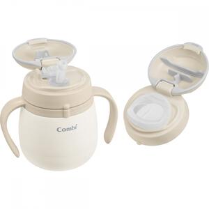 Combi コンビ ラクマグ ステンレス ストロー＆コップセット R (ベージュ) 5ヵ月～