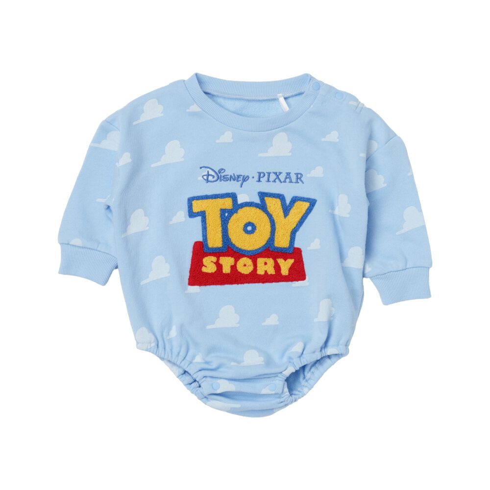 ディズニー 長袖さがらボディスーツ ドッカン トイストーリー(サックス