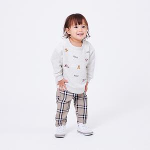POLO BCS フラッグ刺繍トレーナー アイボリー×90cm ベビーザらス限定