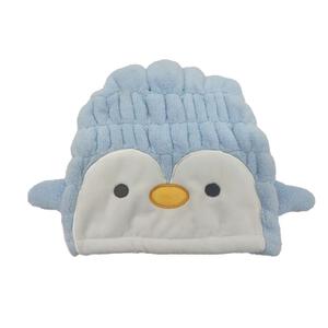 【ブラックフライデー】吸水キャップ ペンギン ブルー