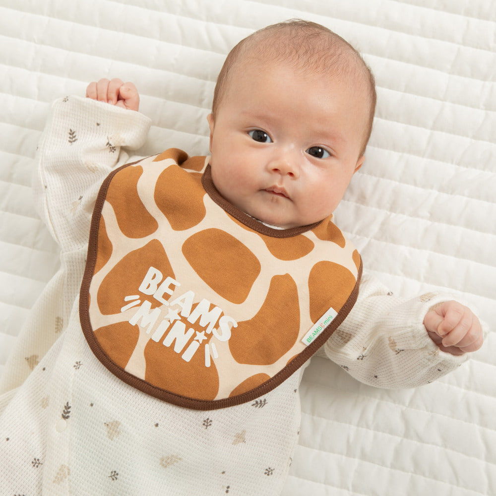 BEAMS mini 丸型スタイ 2枚組 ビームスミニ(ベージュ×フリー) ベビーザ