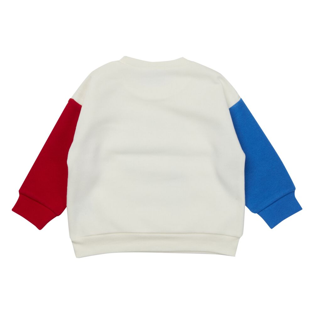 THOMAS トーマス 長袖デイリートレーナー 起毛 図鑑アート ナチュラル