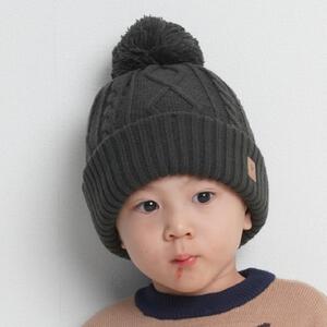 ケーブルニット帽 グレー×50-52cm ベビーザらス限定