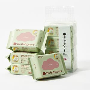 BC Babycare 超厚手おしりふき手口ふき20枚×4個 (お一人様3点限り)