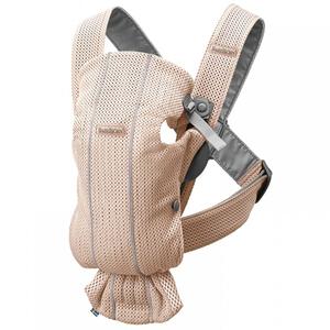 BabyBjorn ベビービョルン  ベビーキャリア MINI エアー（パーリーピンク） 抱っこ紐 対面抱っこ 前向き抱っこ 新生児～1歳頃まで メーカー直送品