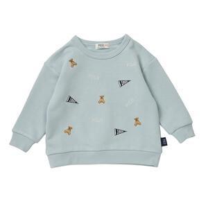 POLO BCS フラッグ刺繍トレーナー エメラルド&times;100cm