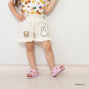 Miffy ミッフィー裏毛ショートパンツ ナチュラル×90cm
