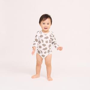 長袖ロンパース肌着 2枚組 スムス 恐竜&times;牛 ブルー&times;70cm ベビーザらス限定