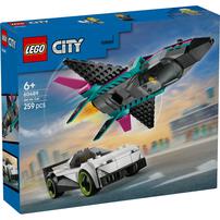 レゴ LEGO シティ ジェット機とスポーツカーのスピード対決 60489｜おもちゃ 玩具 誕生日 プレゼント ブロック 6歳 7歳 8歳