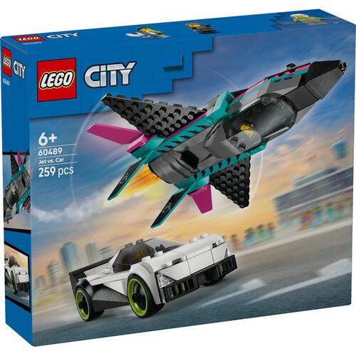 レゴ LEGO シティ ジェット機とスポーツカーのスピード対決 60489｜おもちゃ 玩具 誕生日 プレゼント ブロック 6歳 7歳 8歳