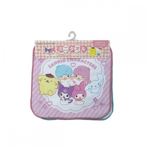 サンリオキャラクターズ ミニタオル3枚セット