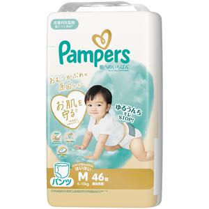 パンパース 肌へのいちばん パンツ はいはいM 46枚（5-10kg）【P&G パンツタイプ おむつ】