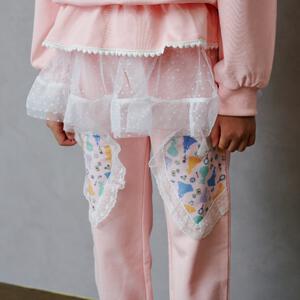 【Sophitica × tsumashi1118さん】Disney プリンセス 裏毛チュールパンツ ピンク×120cm ベビーザらス限定