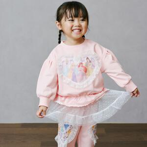 【Sophitica × tsumashi1118さん】Disney プリンセス 裏毛トレーナー ピンク×90cm ベビーザらス限定