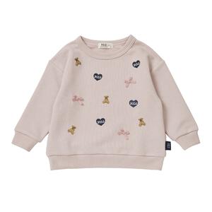 POLO BCS ハート刺繍トレーナー ピンク&times;110cm