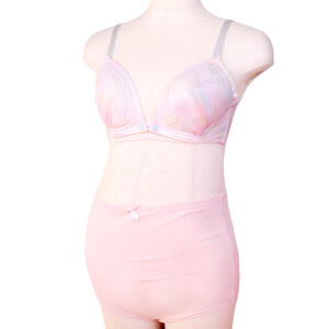 チュールフロントオープンブラ＆ショーツ（ピンク×L） ベビーザらス限定