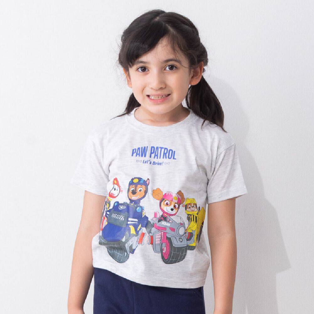 わん太郎 パウ・パトロール裾アートTシャツ オフシロ×120cm | マタニティ