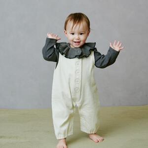 ローリーズファームベビー コーデュロイロンパース　オフホワイト×80cm ベビーザらス限定